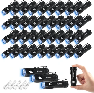 40-Pack 365nm Mini Rechargeable UV Flashlight 3W UV Light for Pet Stain Detection, Hotel Cleaning, Resin Curing, Gem & Scorpion Inspection 40-Pack 365nm Mini Rechargeable UV Flashlight 3W UV Light for Pet Stain Detection, Hotel Cleaning, Resin Curing, Gem & Scorpion Inspection
