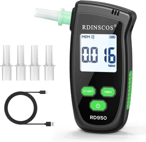 Fuel-Cell Breathalyzer with Active Pump Sampling Alcohol Tester Fuel-Cell Breathalyzer with Active Pump Sampling Alcohol Tester