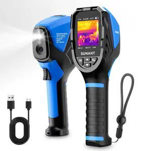 Infrared Thermal Imaging Camera, 240x240 TISR Resolution, 25Hz Refresh Rate, -4°F to 1022°F, Adjustable Emissivity, Hot/Cold Spot Detection, LED Light for HVAC, Electrical & Home Inspection Infrared Thermal Imaging Camera, 240x240 TISR Resolution, 25Hz Refresh Rate, -4°F to 1022°F, Adjustable Emissivity, Hot/Cold Spot Detection, LED Light for HVAC, Electrical & Home Inspection