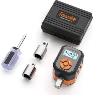1/2" Digital Torque Wrench Adapter Set, 12.54-250.8 Ft.lb/17-340 N.m Electronic Torque Adapter with Buzzer & LED Indicator for Automotive Motocycle Car Repair 1/2" Digital Torque Wrench Adapter Set, 12.54-250.8 Ft.lb/17-340 N.m Electronic Torque Adapter with Buzzer & LED Indicator for Automotive Motocycle Car Repair