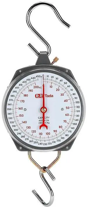 Game Scale 450lb Mechanical Hanging Scale with 8 Inch Dial, Heavy-Duty Design for Kitchen, Fishing, Outdoor Use, and Farms Game Scale 450lb Mechanical Hanging Scale with 8 Inch Dial, Heavy-Duty Design for Kitchen, Fishing, Outdoor Use, and Farms