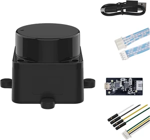 FHL-LD19 360 Degree 2D Lidar Distance Sensor Kit, 10Hz Scan Rate, 12m Range Scanner Module for Smart Obstacle/Robot/Maker Education Indoor/Outdoor FHL-LD19 360 Degree 2D Lidar Distance Sensor Kit, 10Hz Scan Rate, 12m Range Scanner Module for Smart Obstacle/Robot/Maker Education Indoor/Outdoor
