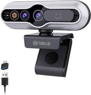 4K Webcam for PC, Windows Hello Compatible, IR Facial Recognition 4K Webcam for PC, Windows Hello Compatible, IR Facial Recognition