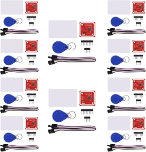 10-Piece PN532 NFC NXP RFID Module V3 Kit, Near Field Communication Reader with I2C SPI HSU, S50 White Card & Key Card for Arduino, Raspberry Pi, DIY Smart Phone & Android Phone 10-Piece PN532 NFC NXP RFID Module V3 Kit, Near Field Communication Reader with I2C SPI HSU, S50 White Card & Key Card for Arduino, Raspberry Pi, DIY Smart Phone & Android Phone
