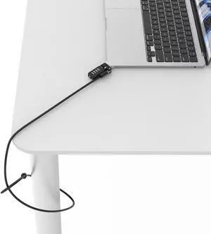 Ledge Adapter for MacBook Air 13-inch (M2/M3/M4/M5) (Corner Lock) with Combination Lock Silver Ledge Adapter for MacBook Air 13-inch (M2/M3/M4/M5) (Corner Lock) with Combination Lock Silver