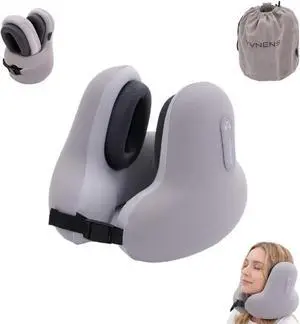 Neck Travel Pillows for Airplanes with Bluetooth Headphones, Memory Foam Neck Travel Pillow for Airplanes, Long Flight Travel Pillow for Plane, Office, Cars, Home, Sleeping & Rest (Gray) Neck Travel Pillows for Airplanes with Bluetooth Headphones, Memory Foam Neck Travel Pillow for Airplanes, Long Flight Travel Pillow for Plane, Office, Cars, Home, Sleeping & Rest (Gray)