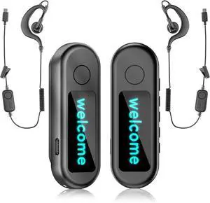 Super Mini Walkie Talkies, Small Clip-On Two Way Radio with LED Screen, Portable Walkie Talkie with Earpieces for Outdoor Sports, Restaurants, Retail Stores, Baseball, Hospital, Biking, Adults, 2 Pack Super Mini Walkie Talkies, Small Clip-On Two Way Radio with LED Screen, Portable Walkie Talkie with Earpieces for Outdoor Sports, Restaurants, Retail Stores, Baseball, Hospital, Biking, Adults, 2 Pack