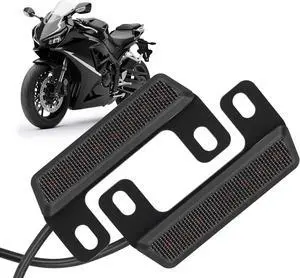 Universal Motorcycle Brake Light with Turn Signals 12V Compact Dual Color Dirt Motorcycle Tail Light License Plate Indicator Light Waterproof, Black Universal Motorcycle Brake Light with Turn Signals 12V Compact Dual Color Dirt Motorcycle Tail Light License Plate Indicator Light Waterproof, Black