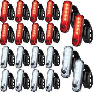 20 Pack USB Rechargeable LED Bike Tail Light Navigation Lights Kit 20 Pack USB Rechargeable LED Bike Tail Light Navigation Lights Kit