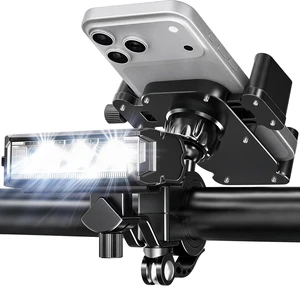 2026 NEW 2-in-1 Detachable Bike Light Phone Holder, IPX5 Rechargeable Bicycle Headlight Mount, Adjustable for iPhone 17 16 15 Pro Max, Galaxy & 4.7-7" Phones 2026 NEW 2-in-1 Detachable Bike Light Phone Holder, IPX5 Rechargeable Bicycle Headlight Mount, Adjustable for iPhone 17 16 15 Pro Max, Galaxy & 4.7-7" Phones