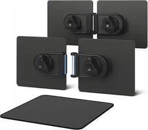 2 Packs Universal Monitor Connection Bracket Magnetic Monitor Alignment Clips for All Computer Monitors Curved and Flat Screen Strong Adhesive Monitor Alignment Bracket with Mouse Pad 2 Packs Universal Monitor Connection Bracket Magnetic Monitor Alignment Clips for All Computer Monitors Curved and Flat Screen Strong Adhesive Monitor Alignment Bracket with Mouse Pad