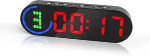 Portable Gym Timer for Home Gym Interval Timer for Workout with Time Progress Bar/Rounds, Workout Clock for Boxing HIIT Tabata Emom Fitness Rechargeable Battery Powered Portable Gym Timer for Home Gym Interval Timer for Workout with Time Progress Bar/Rounds, Workout Clock for Boxing HIIT Tabata Emom Fitness Rechargeable Battery Powered