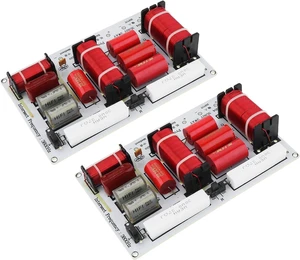 2pcs 3 Way Crossover for Speaker, 350W 3-Way Speaker System Audio Crossover Filters Frequency Divider Module Board 2pcs 3 Way Crossover for Speaker, 350W 3-Way Speaker System Audio Crossover Filters Frequency Divider Module Board