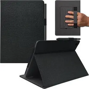 Hand Strap Case for 10.1" TCL TAB 10 Gen 4 (Model: 8483A) Tablet, PU Leather Bidirectional Multi-Angle Stand Cover with Auto Sleep & Wake/Elastic Pen Holder (Black) Hand Strap Case for 10.1" TCL TAB 10 Gen 4 (Model: 8483A) Tablet, PU Leather Bidirectional Multi-Angle Stand Cover with Auto Sleep & Wake/Elastic Pen Holder (Black)