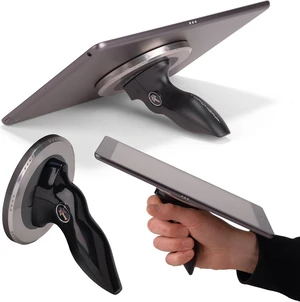 Universal Tablet Stand for Desk, Lap, Pillow & Bed with Handle Compatible with iPad, Samsung & Most Tablets, Made in USA (Black/Black) Universal Tablet Stand for Desk, Lap, Pillow & Bed with Handle Compatible with iPad, Samsung & Most Tablets, Made in USA (Black/Black)