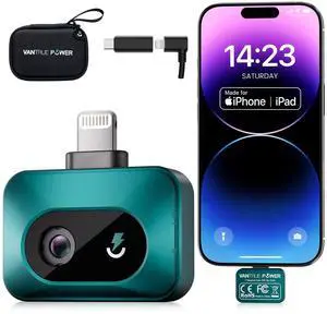 TS1 Thermal Camera for iPhone, Thermal Imaging Camera 512x384 Super Resolution, Infrared Thermal Camera, 25Hz Refresh Rate, -4°F to 1022°F Temp, Compatible with iPhone & iPad TS1 Thermal Camera for iPhone, Thermal Imaging Camera 512x384 Super Resolution, Infrared Thermal Camera, 25Hz Refresh Rate, -4°F to 1022°F Temp, Compatible with iPhone & iPad
