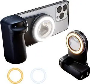 Magnetic Selfie Ring Light, Rechargeable LED Fill Light with a Mirror for iPhone, Wireless Bluetooth Remote Control for Video Vlog Photo Shooting Acccessory Compatible with Magsafe Magnetic Selfie Ring Light, Rechargeable LED Fill Light with a Mirror for iPhone, Wireless Bluetooth Remote Control for Video Vlog Photo Shooting Acccessory Compatible with Magsafe