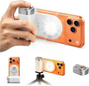 Phone Selfie Grip with Light+Flash, Magnetic Phone Camera Grip with Detachable Shutter Remote, Adjustable LED Magnetic Selfie Light for Selfies/Photography/TikTok/Creators/Video Phone Selfie Grip with Light+Flash, Magnetic Phone Camera Grip with Detachable Shutter Remote, Adjustable LED Magnetic Selfie Light for Selfies/Photography/TikTok/Creators/Video