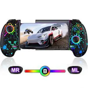 Mobile Wireless Phone Controller for iphone/Android with Hall Joystick, Mobile Game Controller with Phone Case Support Mobile Wireless Phone Controller for iphone/Android with Hall Joystick, Mobile Game Controller with Phone Case Support