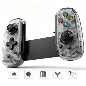 Mobile Game Controller with USB-C Plug & Play, Wireless & Wired Gamepad for iPhone/Android & Switch with Hall Effect Joysticks/Dual Vibration/Turbo, Supports Cloud Gaming & Streaming (Black) Mobile Game Controller with USB-C Plug & Play, Wireless & Wired Gamepad for iPhone/Android & Switch with Hall Effect Joysticks/Dual Vibration/Turbo, Supports Cloud Gaming & Streaming (Black)