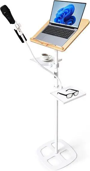 3-in-1 Wooden Music Stand, Metal Bracket Book Stand for Reading Podium 3-in-1 Wooden Music Stand, Metal Bracket Book Stand for Reading Podium