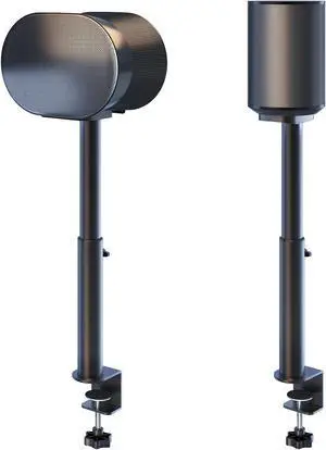 Desk Clamp Speaker Stand for SONOS Era 100 SL, Era 100 and Era 300 - Height Adjustable Desk Speaker Mount,Concealed Cable Management, Max Load 11 lbs, Pack of 2, Black Desk Clamp Speaker Stand for SONOS Era 100 SL, Era 100 and Era 300 - Height Adjustable Desk Speaker Mount,Concealed Cable Management, Max Load 11 lbs, Pack of 2, Black