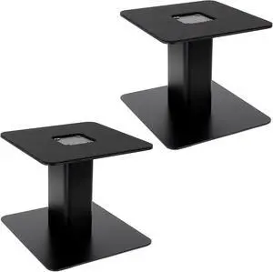 Tlingt Desktop Speaker Stands Pair, 7"x7" Metal Tray, 6" Tall Tlingt Desktop Speaker Stands Pair, 7"x7" Metal Tray, 6" Tall