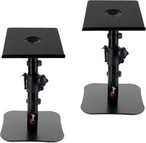 Tlingt Desktop Speaker Stands Pair, Sturdy Flat Base, Height & Tilt Adjusts Tlingt Desktop Speaker Stands Pair, Sturdy Flat Base, Height & Tilt Adjusts