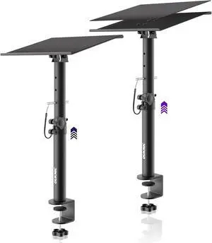 Clamp On Desktop Studio Monitor Speaker Stands Pair Clamp On Desktop Studio Monitor Speaker Stands Pair