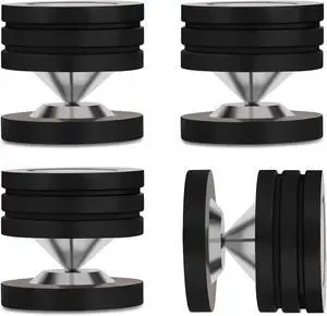 HiFi Speaker Isolation Feet 49x49mm Speaker Spikes Pads Stainless Steel Audio Feet Speaker Subwoofer Absorber Feet Subwoofer Spikes Pads for Speakers,Subwoofers,CD/DVD Players 4 Set(Black) HiFi Speaker Isolation Feet 49x49mm Speaker Spikes Pads Stainless Steel Audio Feet Speaker Subwoofer Absorber Feet Subwoofer Spikes Pads for Speakers,Subwoofers,CD/DVD Players 4 Set(Black)