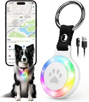 Pet Tracker for Dogs Cats, Location & LED Night Light Tag, No Monthly Fee Pet Tracker for Dogs Cats, Location & LED Night Light Tag, No Monthly Fee