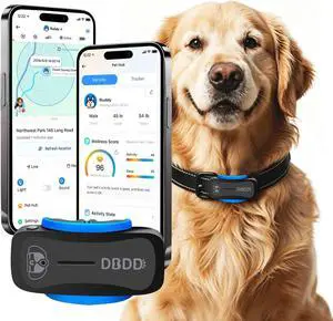 AI GPS Dog Tracker, Virtual Fence & AI Health Monitor, Waterproof AI GPS Dog Tracker, Virtual Fence & AI Health Monitor, Waterproof