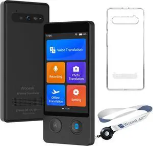W12 Language Translator Device, 2026 Upgraded AI Translator No WiFi Needed Support ChatGPT, 140+ Languages Instant Translator Support Offline/Recording/Photo Translation for Travel Business W12 Language Translator Device, 2026 Upgraded AI Translator No WiFi Needed Support ChatGPT, 140+ Languages Instant Translator Support Offline/Recording/Photo Translation for Travel Business