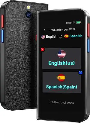 Language Translator Device No Wifi Needed, High-end Upgraded Ai Translator, Offline Real-Time Voice Spainish Translation, Support 150 Languages, Recording&Photo Premium Translation Device for Business Language Translator Device No Wifi Needed, High-end Upgraded Ai Translator, Offline Real-Time Voice Spainish Translation, Support 150 Languages, Recording&Photo Premium Translation Device for Business