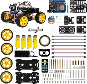 Smart Robot Car Robotics Kit for Kids Ages 8-12 & 12-16 Arduino & Scratch Compatible, App Control, STEM Coding Toys & Gifts for Kids and Teens Smart Robot Car Robotics Kit for Kids Ages 8-12 & 12-16 Arduino & Scratch Compatible, App Control, STEM Coding Toys & Gifts for Kids and Teens