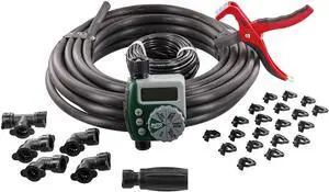 61014 Automatic Garden Box Irrigation System - Complete 64 Sq Ft Coverage Kit with Digital Hose Timer & Quick-Connects 61014 Automatic Garden Box Irrigation System - Complete 64 Sq Ft Coverage Kit with Digital Hose Timer & Quick-Connects