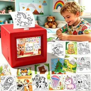 AI Voice Sticker Printer for Kids, Inkless AI Voice Sticker Printer for Kids, Inkless