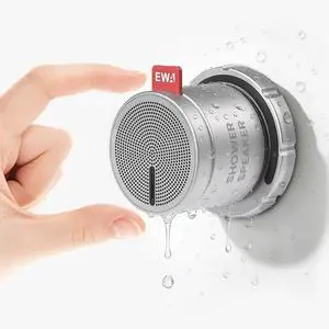Shower Speaker ,Magnetic Volume Knob Bluetooth Speaker with Phone Stand,Metal Portable Wireless Mini Speakers Waterproof ,for Bathroom Gym Home Kitchen,Birthday Gifts for Adults Teens Shower Speaker ,Magnetic Volume Knob Bluetooth Speaker with Phone Stand,Metal Portable Wireless Mini Speakers Waterproof ,for Bathroom Gym Home Kitchen,Birthday Gifts for Adults Teens