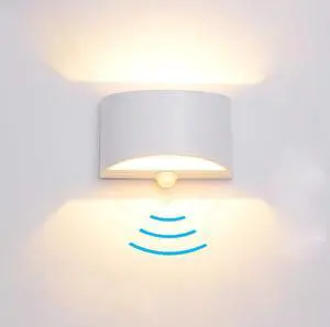 LED Hardwired Motion Sensor Light Indoor Wall Sconce, Motion Sensor Wall Light Indoor Sconce Wall Aluminum Modern Wall Sconce for Living Room Hallway Stair 7W Warm White(Not Battery Operated) LED Hardwired Motion Sensor Light Indoor Wall Sconce, Motion Sensor Wall Light Indoor Sconce Wall Aluminum Modern Wall Sconce for Living Room Hallway Stair 7W Warm White(Not Battery Operated)
