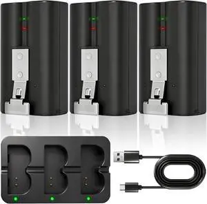 Styvra(3-Pack)6040mAh,3.65V Ring Doorbell Battery with Three-Channel Charger Station,Compatible with Ring-Doorbell-Camera 2/3/4/3 Plus, Stick Up Camera (2nd and 3rd Gen),Spotlight Cam and Peephole Cam Styvra(3-Pack)6040mAh,3.65V Ring Doorbell Battery with Three-Channel Charger Station,Compatible with Ring-Doorbell-Camera 2/3/4/3 Plus, Stick Up Camera (2nd and 3rd Gen),Spotlight Cam and Peephole Cam