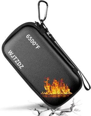 6500°F Hard Fire-Resistant Power Bank Case,Waterproof Electronic Organizer Travel Bag,Shockproof EVA Carrying Case for Cell Phones/Earbuds,Travel Gadgets for Cables,SD Memory Card,Camera Chips 6500°F Hard Fire-Resistant Power Bank Case,Waterproof Electronic Organizer Travel Bag,Shockproof EVA Carrying Case for Cell Phones/Earbuds,Travel Gadgets for Cables,SD Memory Card,Camera Chips