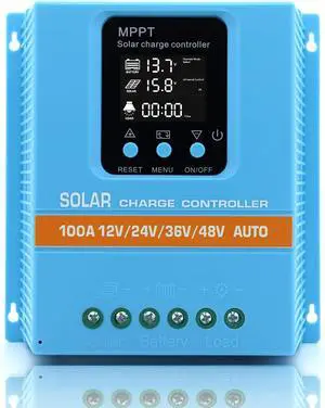 Upgraded 100A MPPT Solar Charge Controller 12V 24V 36V 48V LCD Display Battery ligent Regulator Max 100V Input Dual USB for Lead-Acid/Lithium Upgraded 100A MPPT Solar Charge Controller 12V 24V 36V 48V LCD Display Battery ligent Regulator Max 100V Input Dual USB for Lead-Acid/Lithium