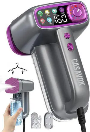 Handheld Steamer for Clothes,Travel Garment Steamer for Fabric | 160ml Large Water Tank,1200W Clothes Steamer,6 Steam Mode,Stong Steam,Quick Wrinkle Removal,120V for Home,Office Handheld Steamer for Clothes,Travel Garment Steamer for Fabric | 160ml Large Water Tank,1200W Clothes Steamer,6 Steam Mode,Stong Steam,Quick Wrinkle Removal,120V for Home,Office