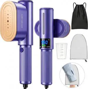 Travel Steamer for Clothes, 2-in-1 Steam Iron & Garment Steamer | Portable Handheld Clothes Steam with Fast Heat-Up Ceramic Portable Iron Wrinkle Removal for Home/Hotel /Travel Size Travel Steamer for Clothes, 2-in-1 Steam Iron & Garment Steamer | Portable Handheld Clothes Steam with Fast Heat-Up Ceramic Portable Iron Wrinkle Removal for Home/Hotel /Travel Size