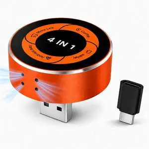 4-in-1 Wireless CarPlay Adapter, Converts Wired CarPlay & Android Auto to Wireless, Supports AirPlay & Screen Mirroring, Auto Reconnect, USB-A/C Included, Plug and Play 4-in-1 Wireless CarPlay Adapter, Converts Wired CarPlay & Android Auto to Wireless, Supports AirPlay & Screen Mirroring, Auto Reconnect, USB-A/C Included, Plug and Play