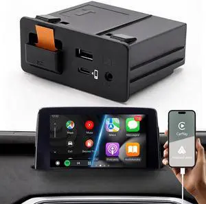 Mazda CarPlay & Android Auto Wired Adapter with Fast Charge & Type-C Port | 2024 Upgraded Retrofit Kit for MZD Connect (2015-2020) | CX-5/CX-9/Mazda3/6/MX-5 | OEM TK78-66-9U0C Hub (P2 PRO) Mazda CarPlay & Android Auto Wired Adapter with Fast Charge & Type-C Port | 2024 Upgraded Retrofit Kit for MZD Connect (2015-2020) | CX-5/CX-9/Mazda3/6/MX-5 | OEM TK78-66-9U0C Hub (P2 PRO)