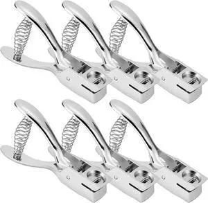 6 Set Badge Hole Punch for ID Cards, All Metal Handheld Slot Badge Holes Puncher, No Burrs, One Slot Hole Punch for ID Card, Badges PVC and Paper, 15mm x 3mm Holes 6 Set Badge Hole Punch for ID Cards, All Metal Handheld Slot Badge Holes Puncher, No Burrs, One Slot Hole Punch for ID Card, Badges PVC and Paper, 15mm x 3mm Holes