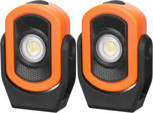 2 Pack 780 Lumens Magnetic Work Light USB Rechargeable LED Flashlight Portable Mechanic Light for Car Repair Emergency Lighting Mechanics Workshop Inspection(Orange-2pk) 2 Pack 780 Lumens Magnetic Work Light USB Rechargeable LED Flashlight Portable Mechanic Light for Car Repair Emergency Lighting Mechanics Workshop Inspection(Orange-2pk)