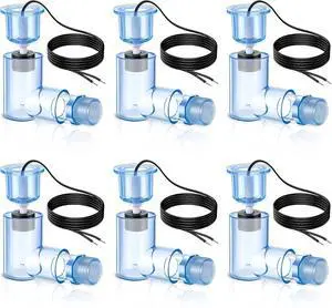 SS2 AC Float Switch L Shape Water Level Accessory with 3/4" Adaptor,6 Pack | Condensate Overflow Detection Protection Sensor for Air Conditioner and HVAC Drain Pan, Easy Installation with 6ft Wire SS2 AC Float Switch L Shape Water Level Accessory with 3/4" Adaptor,6 Pack | Condensate Overflow Detection Protection Sensor for Air Conditioner and HVAC Drain Pan, Easy Installation with 6ft Wire