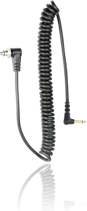 3.5 mm to Male Flash PC Sync Cable, 14 Inch Coiled Cord with Screw Lock, Compatible with Canon and Most DSLR Cameras PocketWizard Plus III Plus II Mini Phone PC1 (1 Piece) 3.5 mm to Male Flash PC Sync Cable, 14 Inch Coiled Cord with Screw Lock, Compatible with Canon and Most DSLR Cameras PocketWizard Plus III Plus II Mini Phone PC1 (1 Piece)